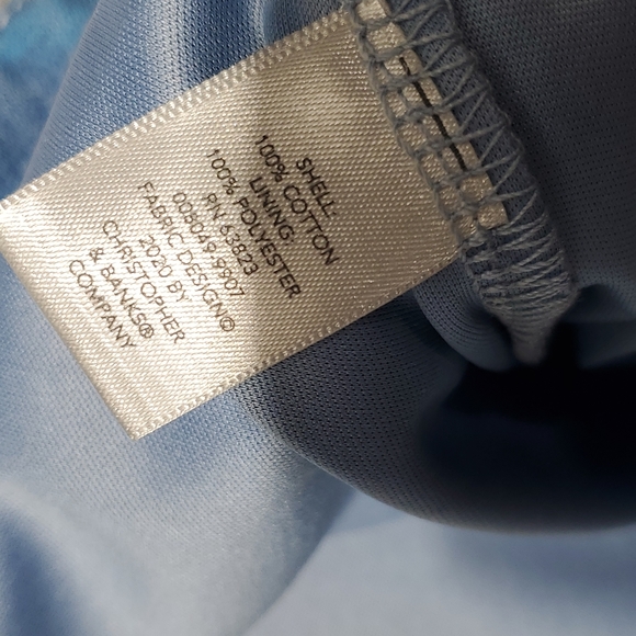 Christopher & Banks Blue Denim Floral Print Skort Size 24W Waist 44 Inches NWT - Picture 4 of 6